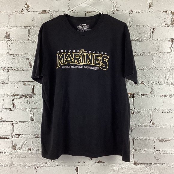 United States Marine Corps T-shirt Unisex Size Large Black 7.62 Design SS - Picture 2 of 9